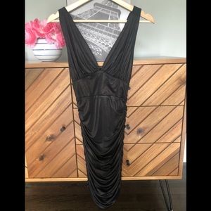 * SOLD* Bebe metallic brown dress